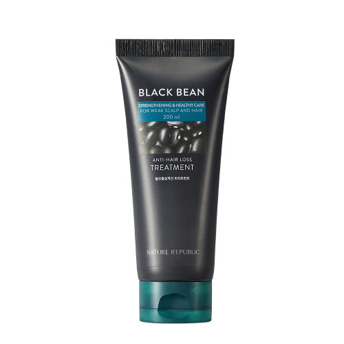 NATURE REPUBLIC NATURE REPUBLIC Black Bean Anti Hair Loss Treatment 200ml (23AD) - nourishing - front bottle shot
