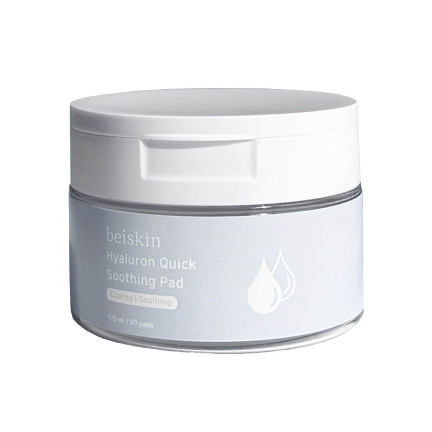 beiskin beiskin Hyaluron Quick Soothing Pad 170ml (80pads) - hydrating - front bottle shot