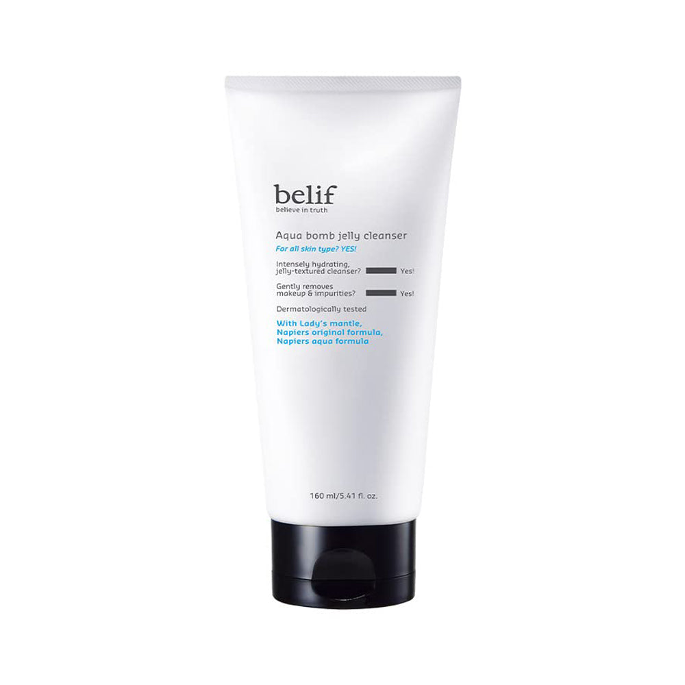 belif belif Aqua Bomb Jelly Cleanser 160ml - hydrating - front bottle shot