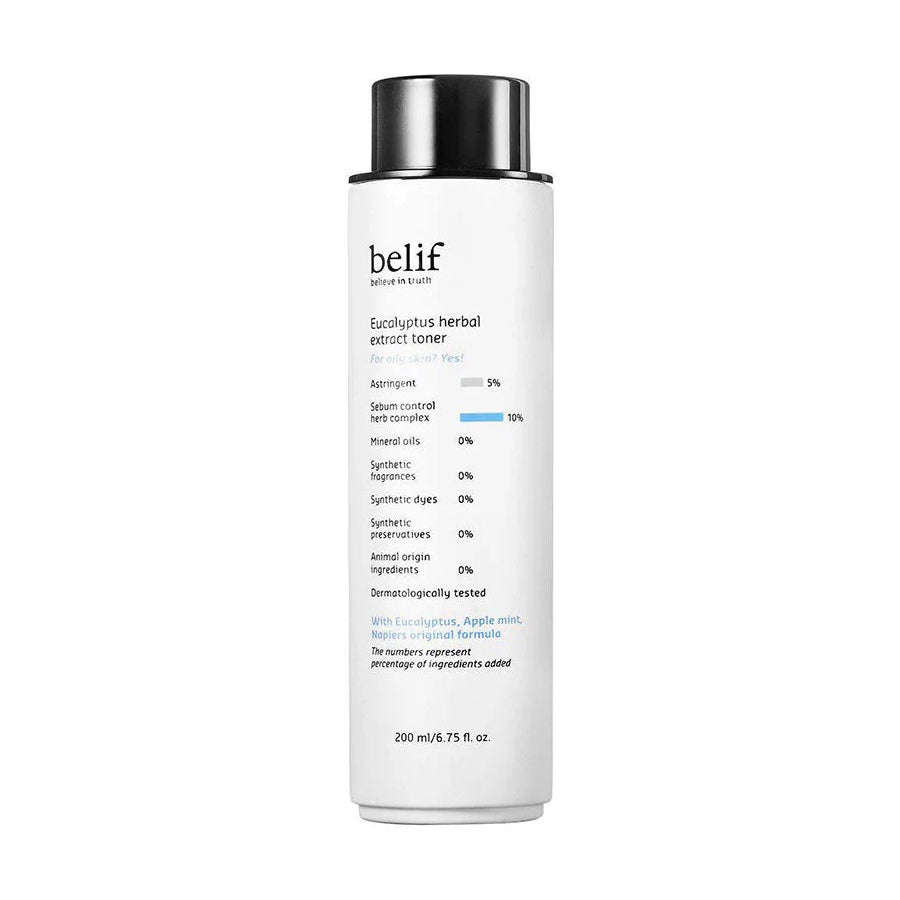 belif belif Eucalyptus Herbal Extract Toner 200ml - hydrating - front bottle shot