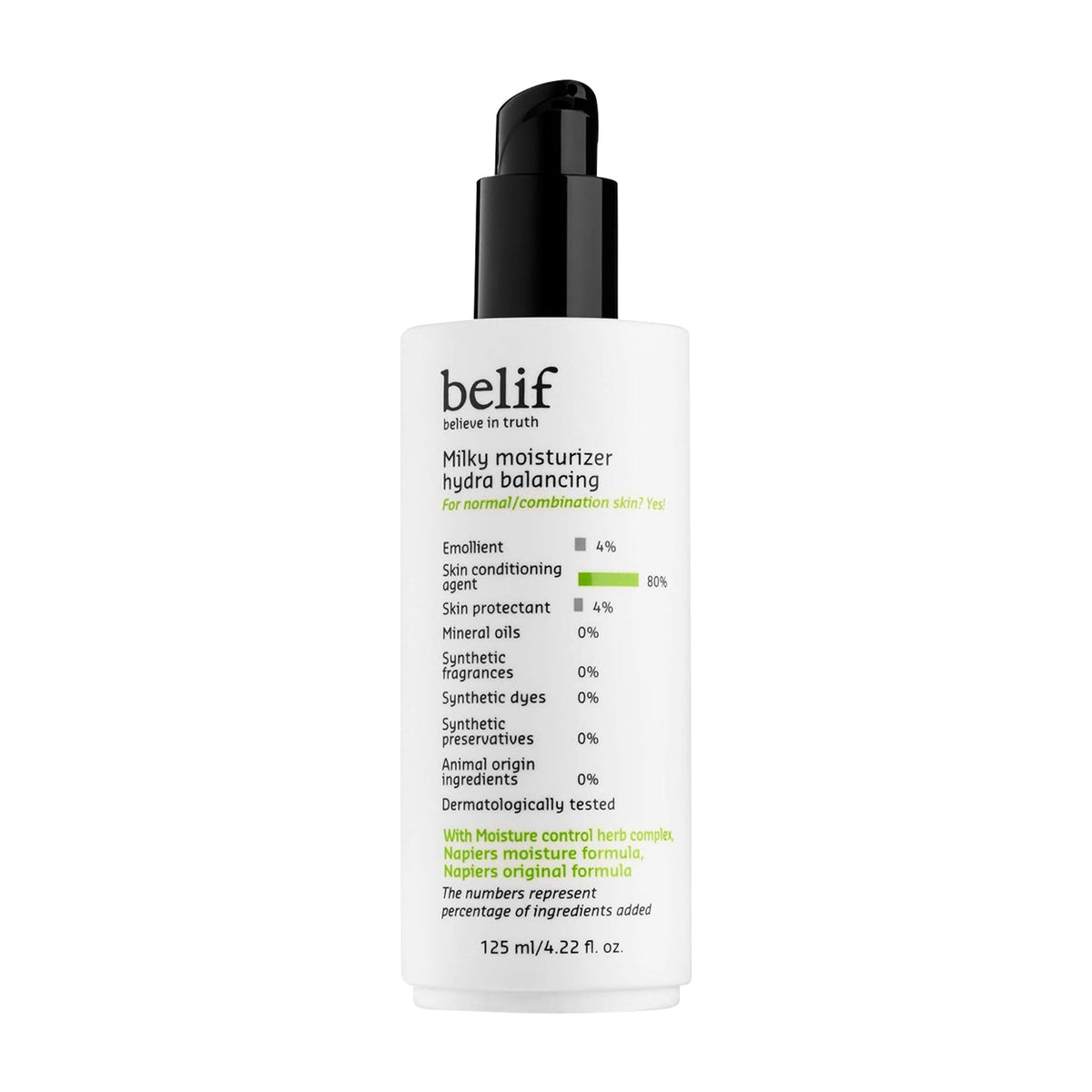 belif belif Milky Moisturizer Hydra Balancing 125ml - hydrating - front bottle shot