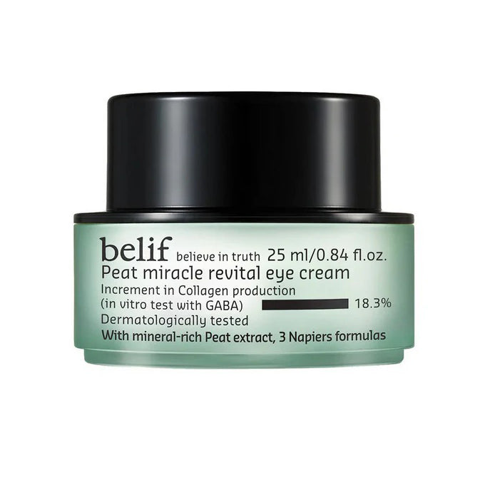 belif belif Peat Miracle Revital Eye Cream 25ml - hydrating - front bottle shot
