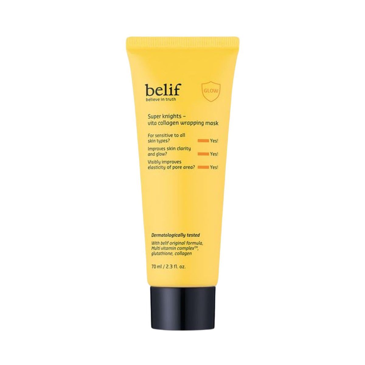 belif belif Super Knights - Vita Collagen Wrapping Mask 70ml - hydrating - front bottle shot