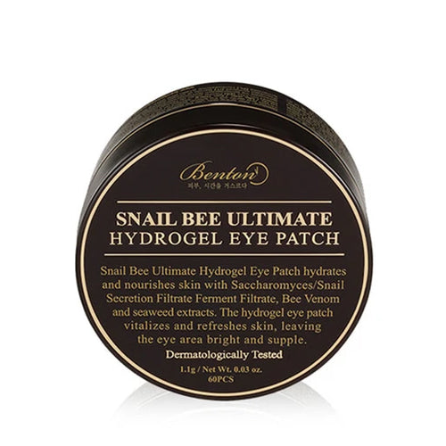 BENTON BENTON Snail Bee Ultimate Hydrogel Eye Patch 60ea - hydrating - front bottle shot