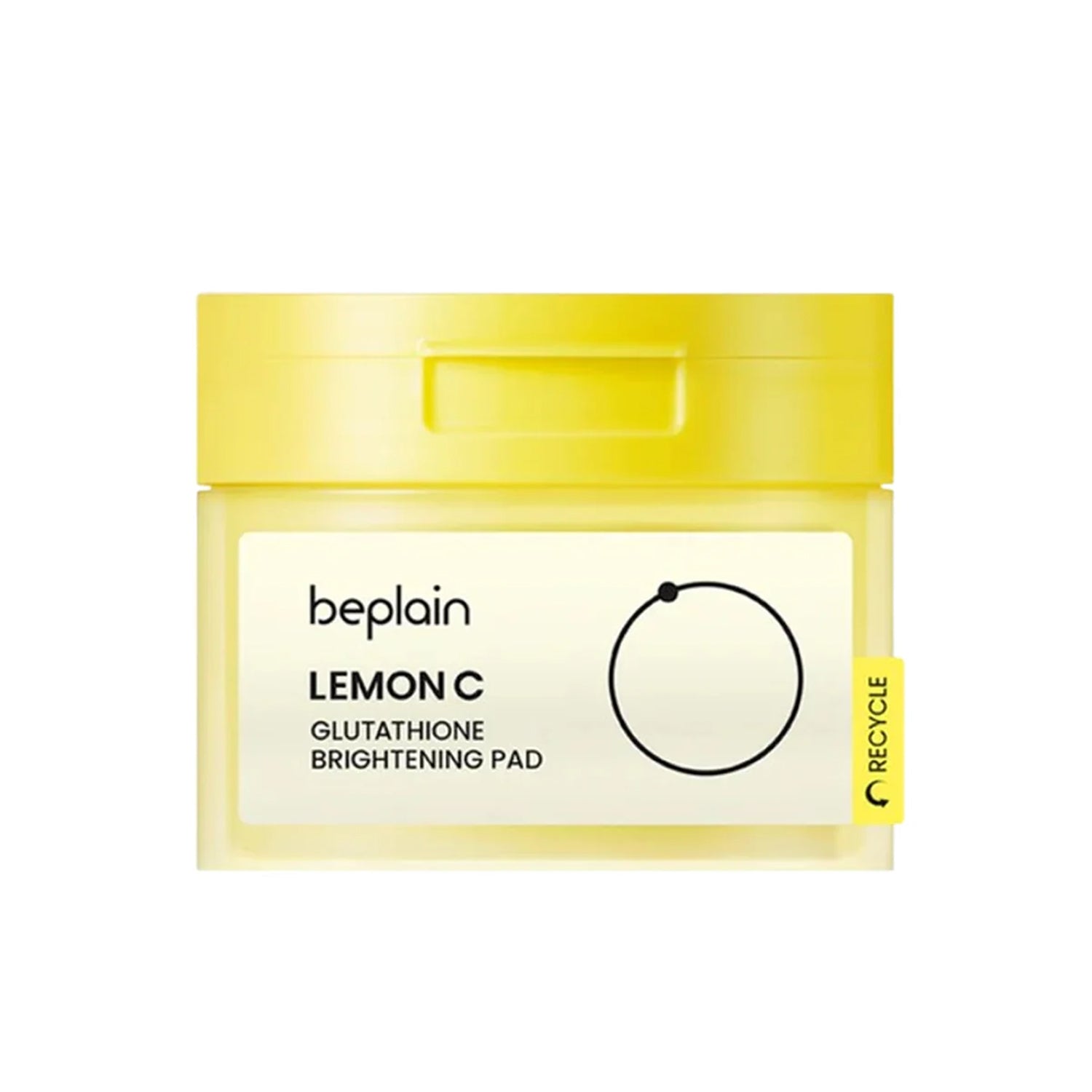 beplain beplain Lemon C Glutathione Brightening Pad 70 Sheets - hydrating - front bottle shot