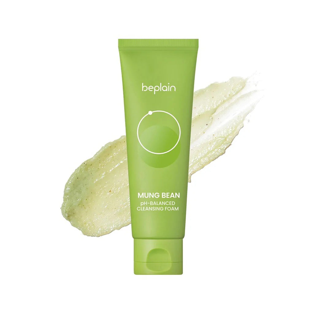 beplain beplain Mung Bean pH-Balanced Cleansing Foam 160ml - hydrating - front bottle shot