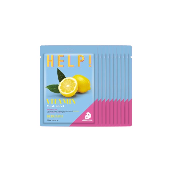 Bergamo Bergamo Help! Mask Pack Vitamin 25ml *10ea - hydrating - front bottle shot