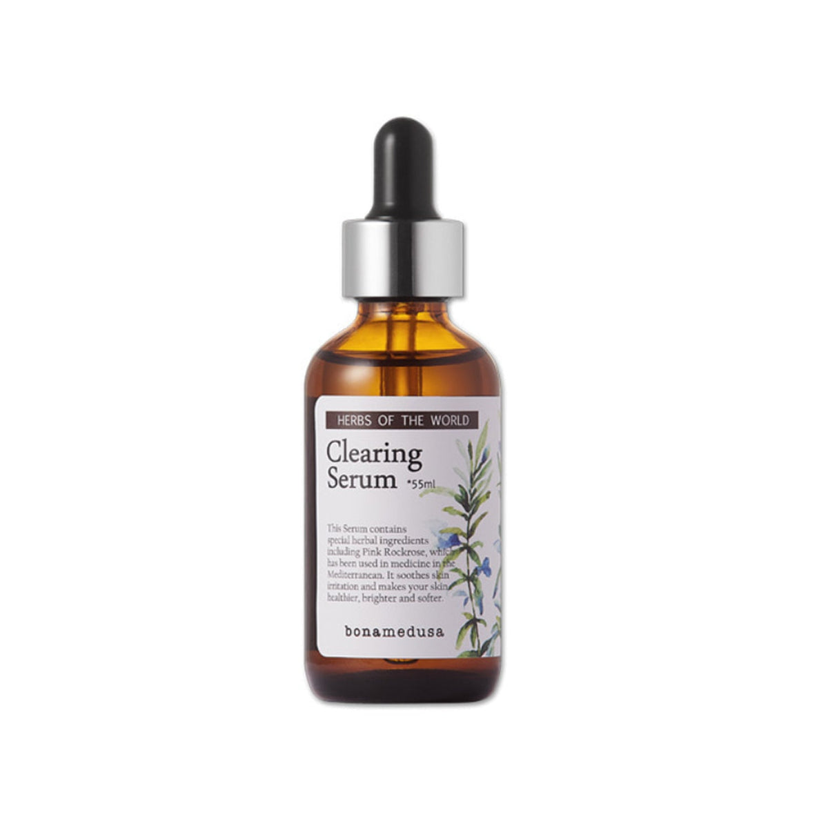 bonamedusa bonamedusa Herbs of the World Clearing Serum 60ml - hydrating - front bottle shot