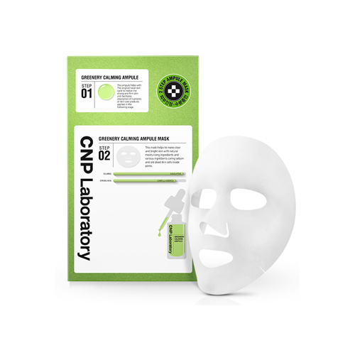 CNP Laboratory CNP Laboratory Greenery Calming Ampoule 2step Mask 1ea - hydrating - front bottle shot