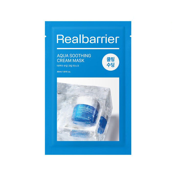 Real Barrier Real Barrier Aqua Soothing Cream Mask 30ml * 10ea - soothing - front bottle shot