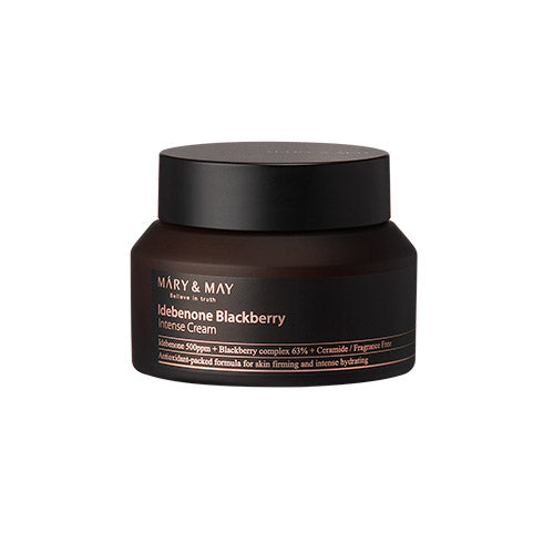 Mary&May Mary&May Idebenone+Blackberry Complex Intense Cream 70g - hydrating - front bottle shot