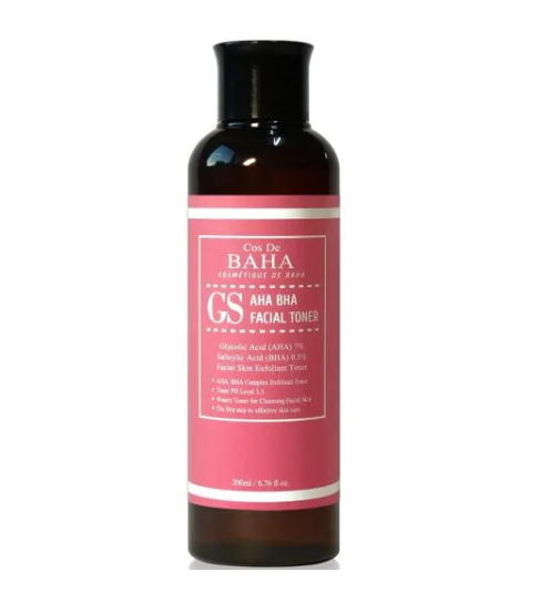 Cos De BAHA Cos De BAHA GS AHA BHA Facial Toner 200ml - brightening - front bottle shot