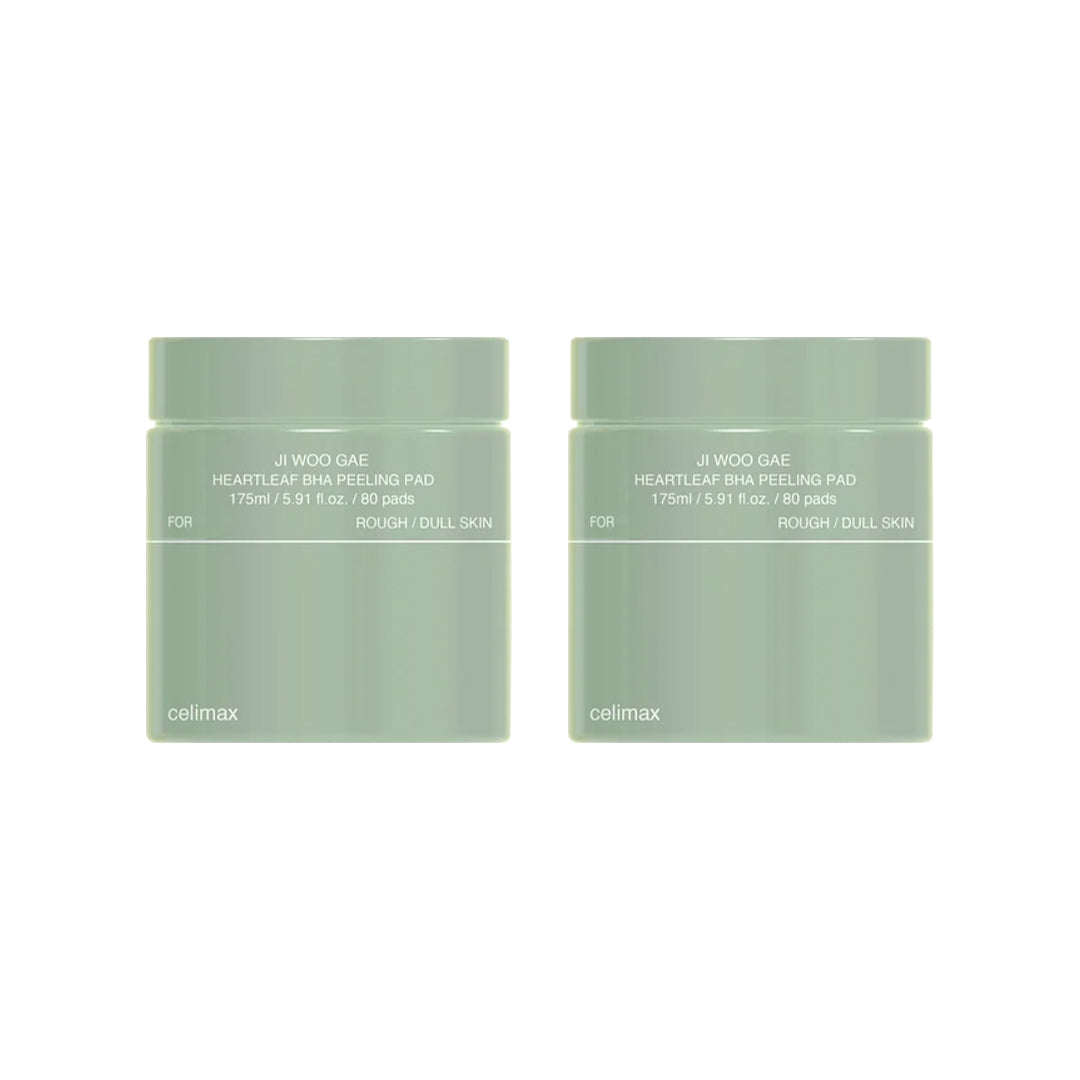 celimax celimax Jiwoogae Heartleaf BHA Peeling Pad 80 pads + 80 pads - hydrating - front bottle shot