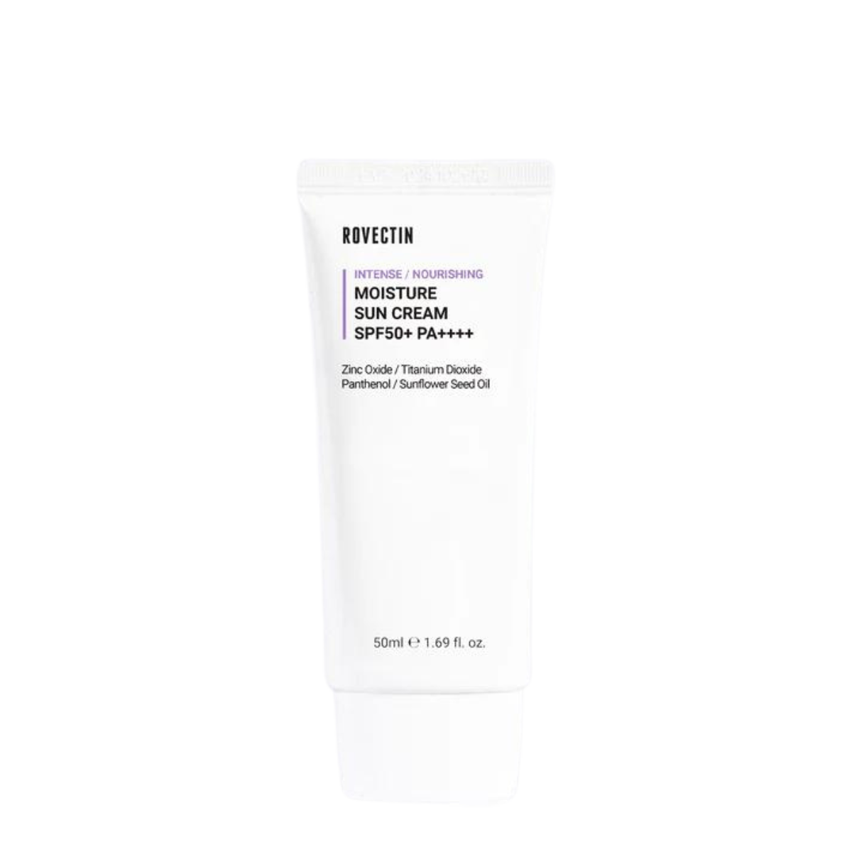 ROVECTIN ROVECTIN Intense Moisture Sun Cream SPF 50+ PA++++ 50ml - hydrating - front bottle shot