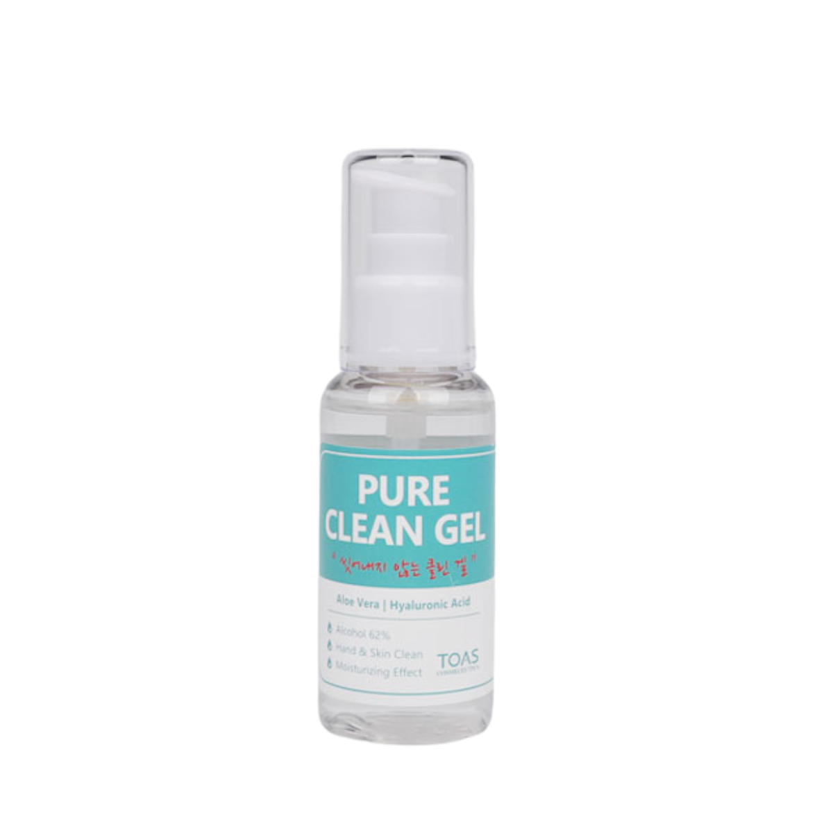 TOAS Toas Pure Clean Gel 60ml - soothing - front bottle shot