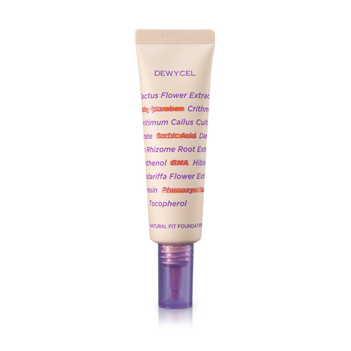 DEWYCEL DEWYCEL Natural Fit Foundation SPF38 PA++ 30ml - hydrating - front bottle shot