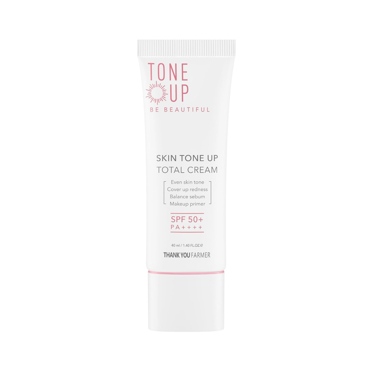 THANK YOU FARMER THANK YOU FARMER  Skin Tone Up Total Cream SPF50+ PA++++ 40ml - brightening - front bottle shot
