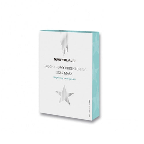 THANK YOU FARMER THANK YOU FARMER Saccharomy Brightening Star Mask 10ea - cleansing - front bottle shot
