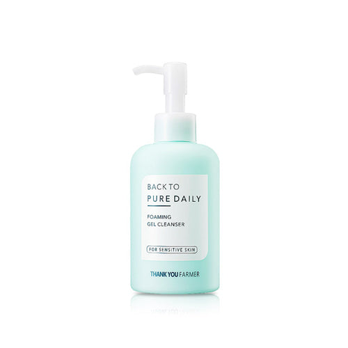 THANK YOU FARMER THANK YOU FARMER Back To Pure Daily Foaming Gel Cleanser 200ml - hydrating - front bottle shot
