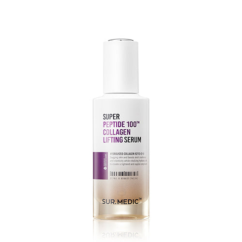SUR.MEDIC+ SUR.MEDIC+ Super Peptide 100™ Collagen Lifting Serum 50ml - hydrating - front bottle shot