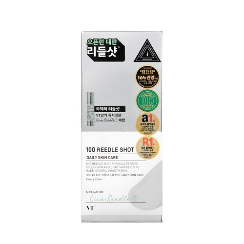 VT COSMETICS VT Cosmetics Reedle Shot 100 Stick Pouch 2ml x 10ea - hydrating - front bottle shot