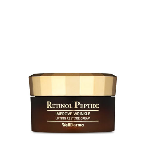 WellDerma WELLDERMA RETINOL PEPTIDE LIFTING RESTORE CREAM 50g - brightening - front bottle shot