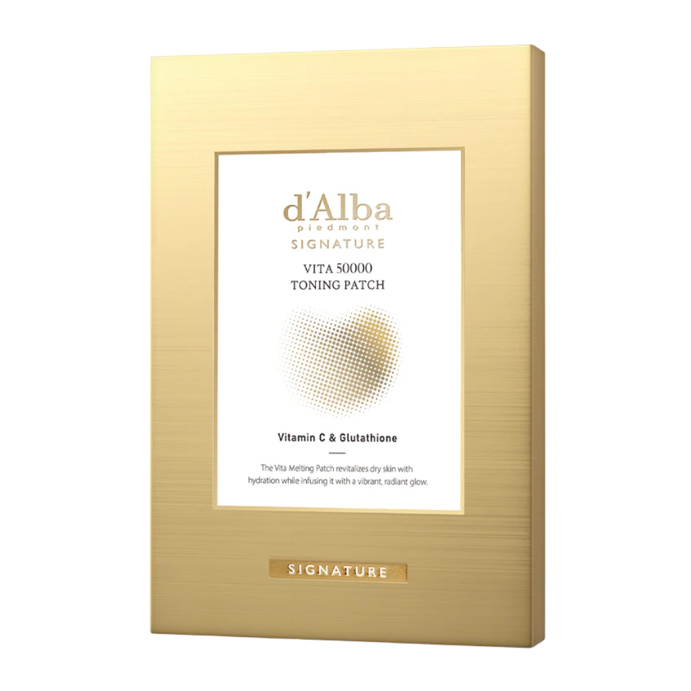 d'Alba d’Alba Signature Vita 50,000 Toning Patch 1 Box (4 Sheets) - hydrating - front bottle shot