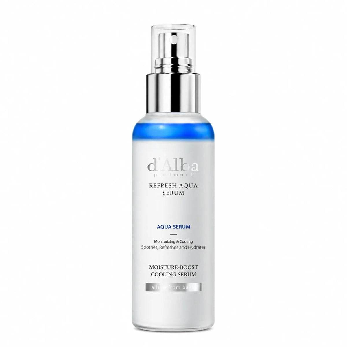 d'Alba d'Alba White Truffle Refresh Aqua Serum 100ml - hydrating - front bottle shot