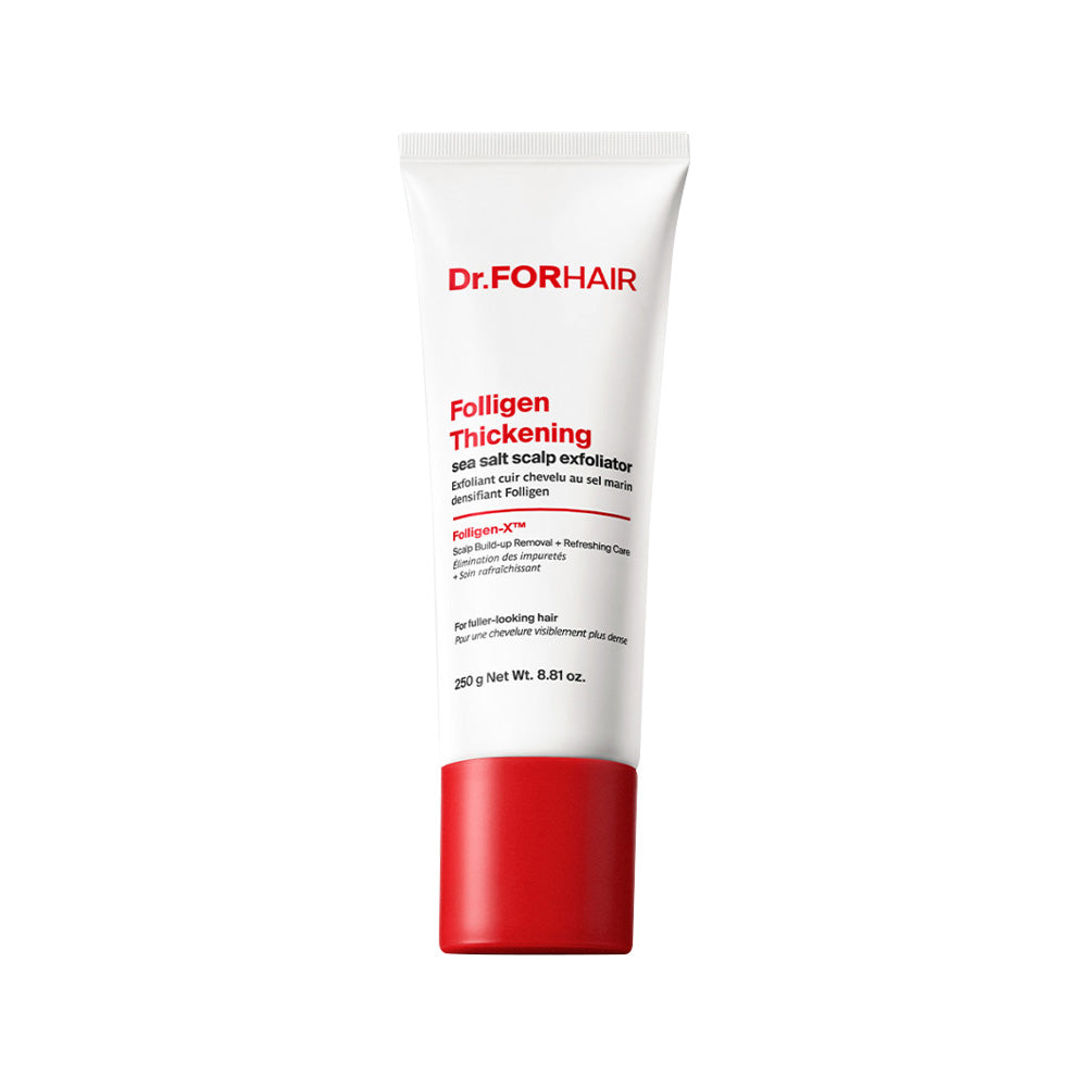 Dr.FORHAIR DR.FORHAIR Folligen Thickening Sea Salt Scalp Exfoliator 250g - soothing - front bottle shot