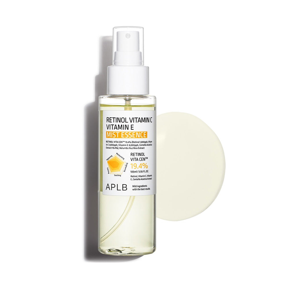 APLB APLB Retinol Vitamin C Vitamin E Mist Essence 105ml - hydrating - front bottle shot