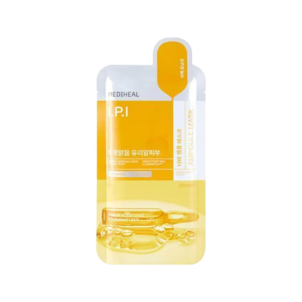 MEDIHEAL MEDIHEAL Derma Ampoule Mask I.P.I 26ml x 10ea - brightening - front bottle shot
