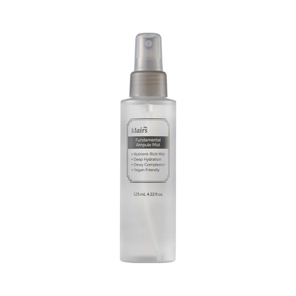 dear, klairs dear, klairs Fundamental Ampule Mist 125ml - hydrating - front bottle shot