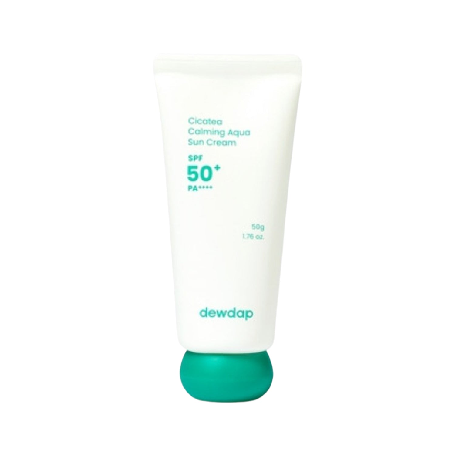 dewdap dewdap Cicatea Calming Aqua Sun Cream 50g - hydrating - front bottle shot