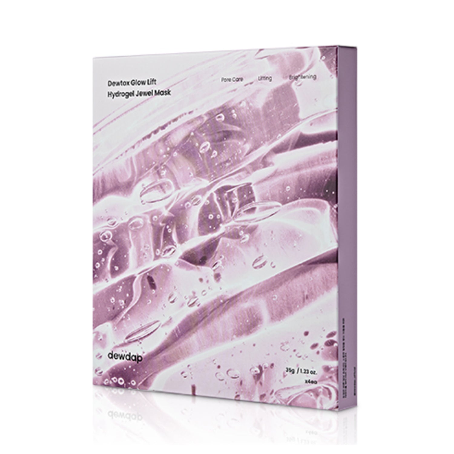dewdap dewdap Dewtox Glow Lift Hydrogel Jewel Mask 35g x 4 Sheets - hydrating - front bottle shot