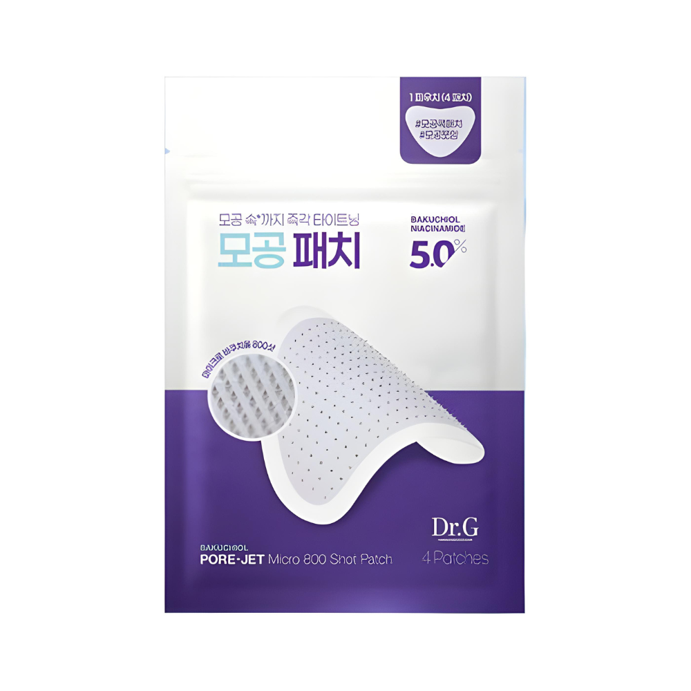 Dr.G Dr.G BAKUCHIOL Pore Jet Micro 800 Shot Patch 4 Sheets - soothing - front bottle shot