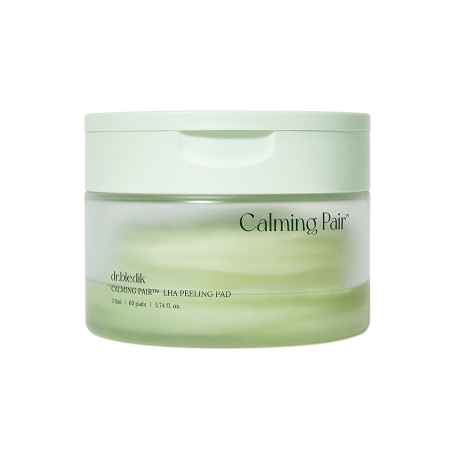 dr.bledik dr.bledik Calming Pair™ LHA Peeling Pad 60 Sheets - hydrating - front bottle shot