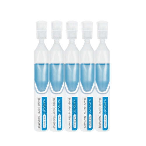 numbuzin numbuzin No.3 Blue Bio-Retinol Pore Refining Serum 1.3ml x 10ea - soothing - front bottle shot