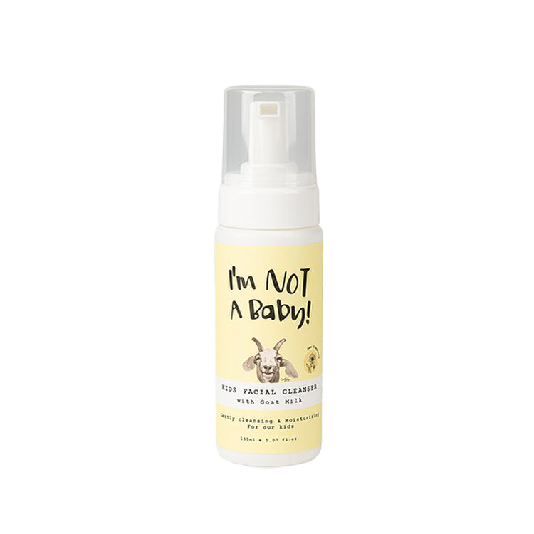 I'm Not A Baby! I'm Not A Baby! Kids Facial Cleanser with Goat Milk 150ml - hydrating - front bottle shot