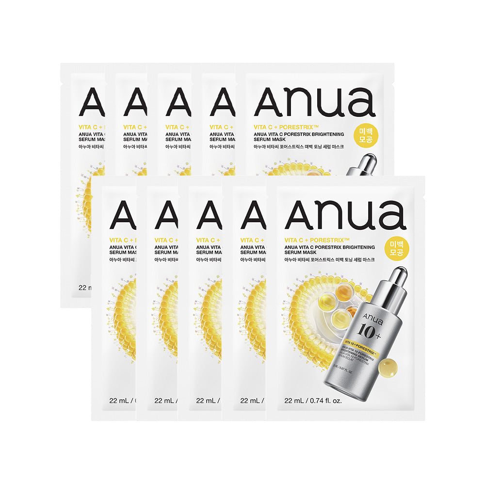 Anua Anua Vita C Pore-strict Whitening Toning Serum Mask * 10ea - exfoliating - front bottle shot