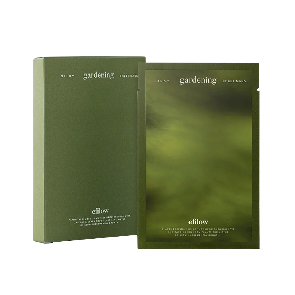 efilow efilow Silky Gardening Sheet Mask 24ml 10ea - nourishing - front bottle shot