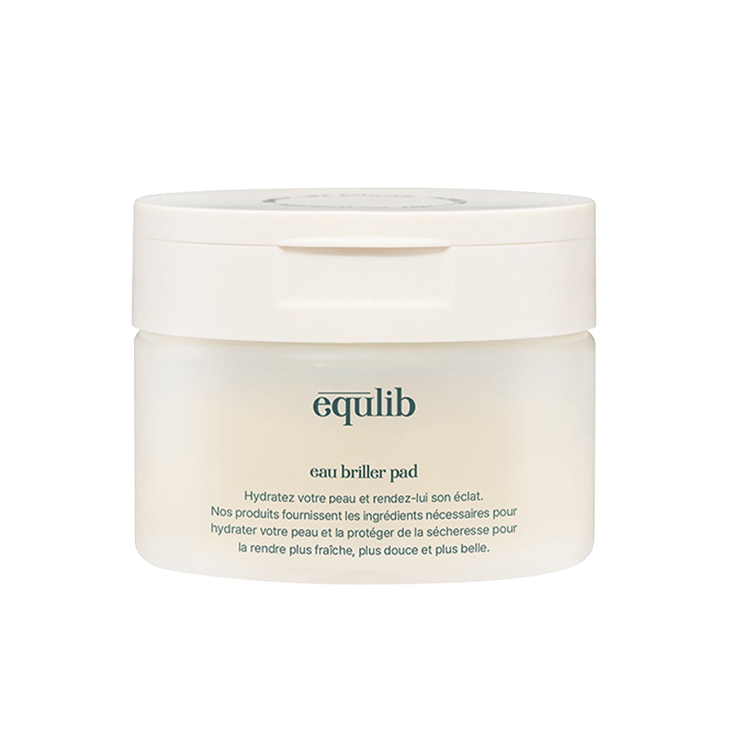 equlib equlib Eau Briller Pad 100 sheets 200ml - hydrating - front bottle shot