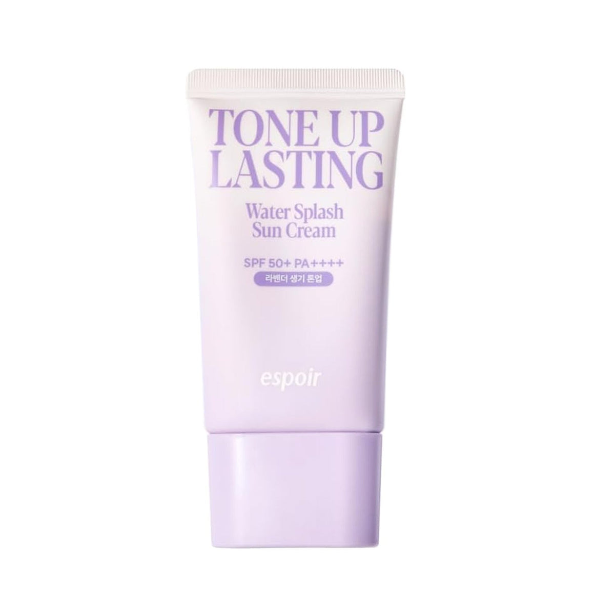 espoir espoir Water Splash Sun Cream Tone Up Lasting SPF50+ PA++++ 50ml - soothing - front bottle shot