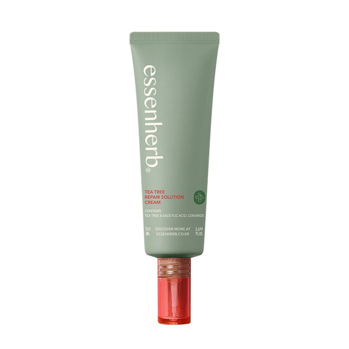 essenherb essenherb Tea Tree Repair Solution Cream 50ml - hydrating - front bottle shot