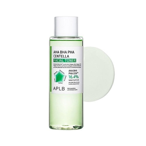 APLB APLB AHA BHA PHA Centella Facial Toner 160ml - hydrating - front bottle shot