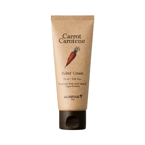 SKINFOOD SKINFOOD Carrot Carotene Relief Cream 70ml (22AD) - soothing - front bottle shot