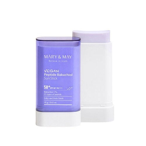 Mary&May Mary&May Vegan Peptide Bakuchiol Sun Stick SPF50+ PA++++ 18g - anti-aging - front bottle shot