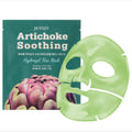 Petitfee PETITFEE Artichoke Soothing Hydrogel Face Mask 5ea - hydrating - front bottle shot