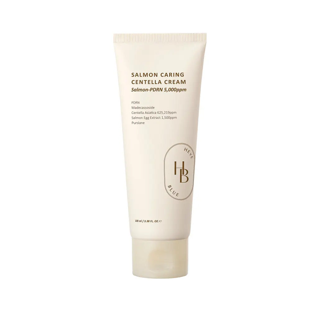 HEVEBLUE HEVEBLUE Salmon PDRN Caring Centella Cream 100ml - hydrating - front bottle shot