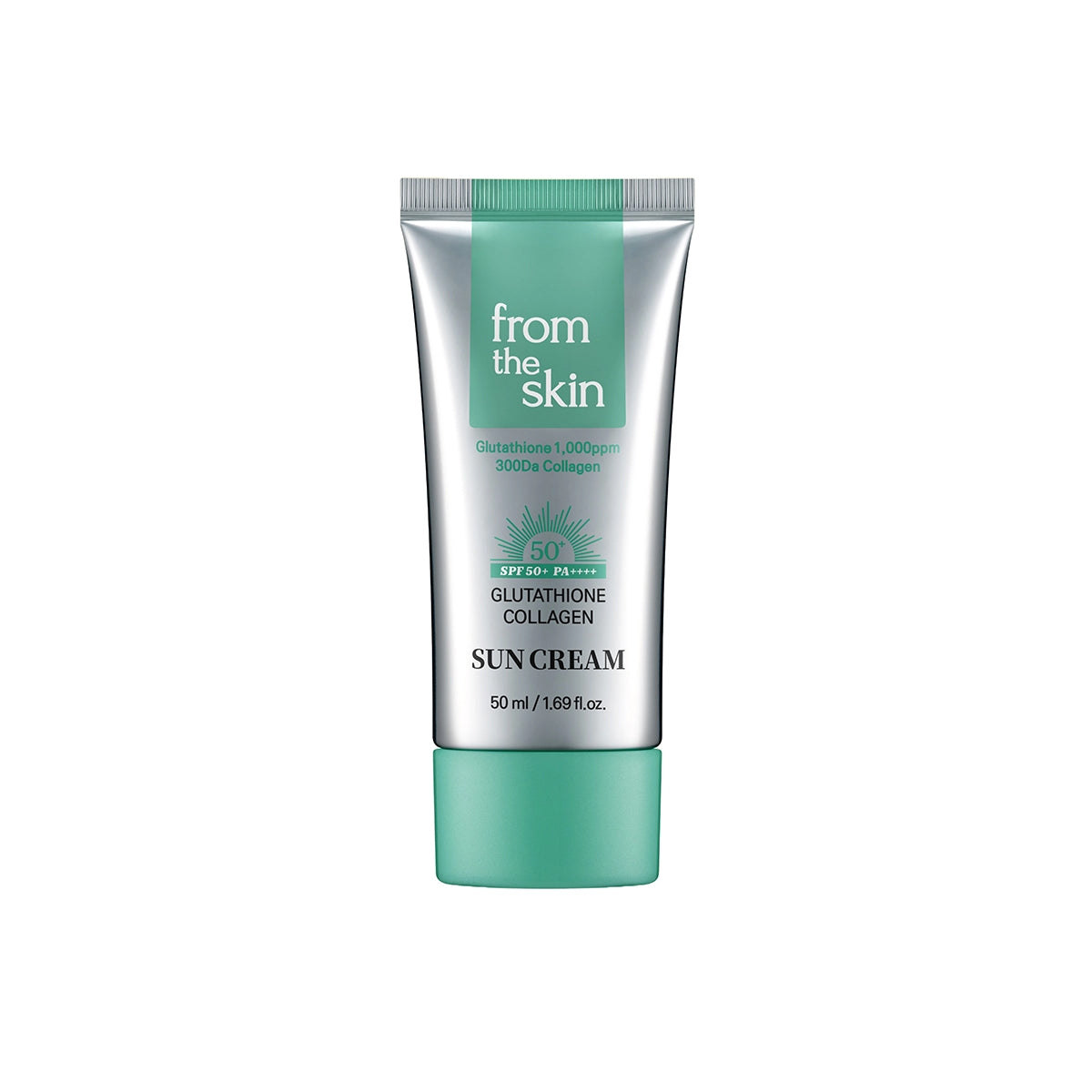 from the skin from the skin Glutathione Collagen Sun Cream 50ml - hydrating - front bottle shot