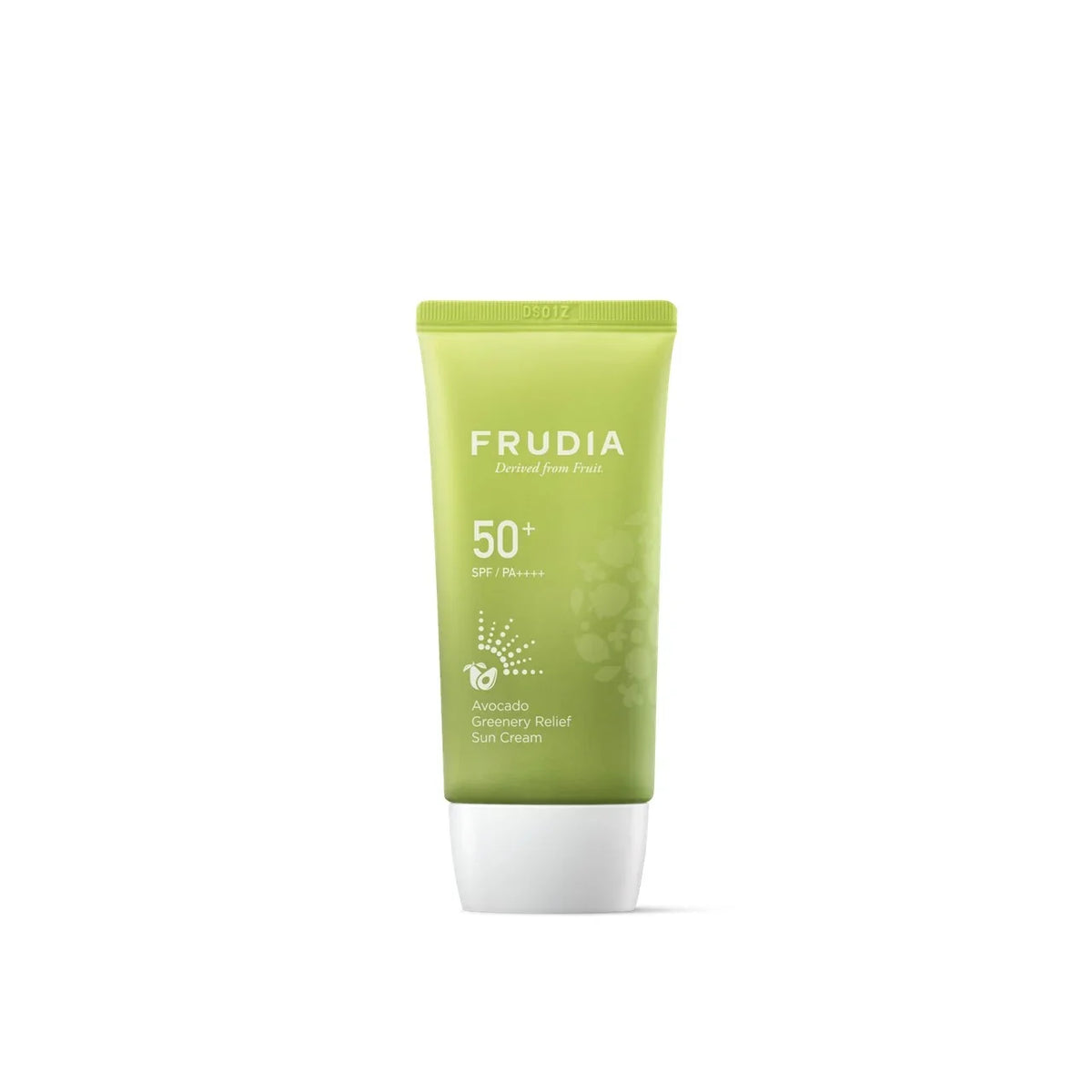 FRUDIA FRUDIA Avocado Greenery Relief Sun Cream SPF50+ 50g - soothing - front bottle shot